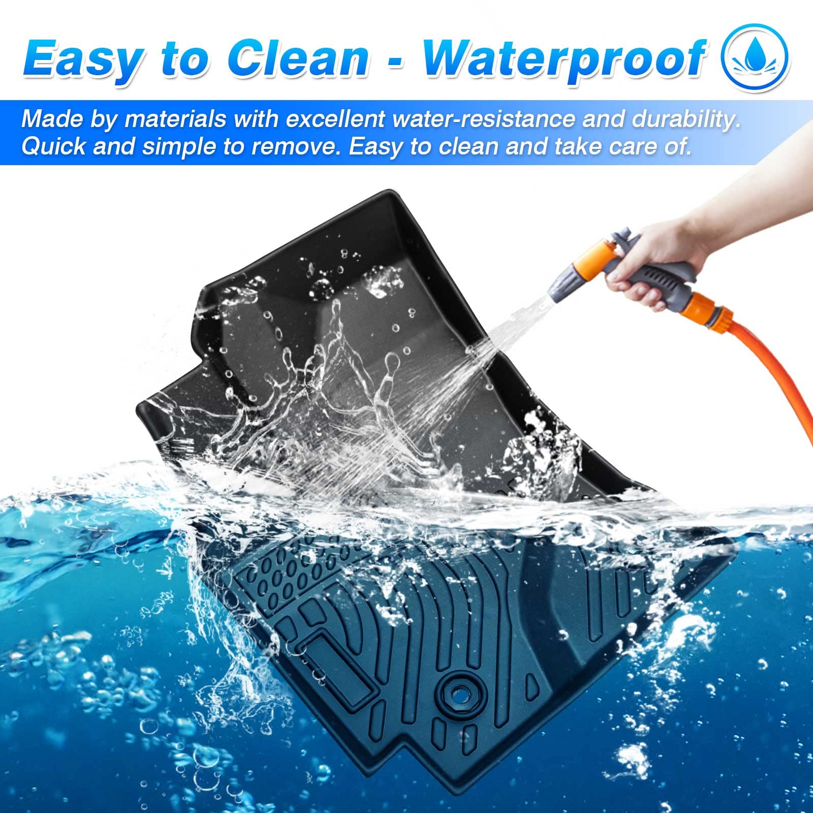 Custom Fit All-Weather Floor Mats for Toyota Corolla 2014-2019 Sedan (Automatic Transmission) | Durable Car Accessories | Perfect for Winter, Rainy Days & Daily Commute