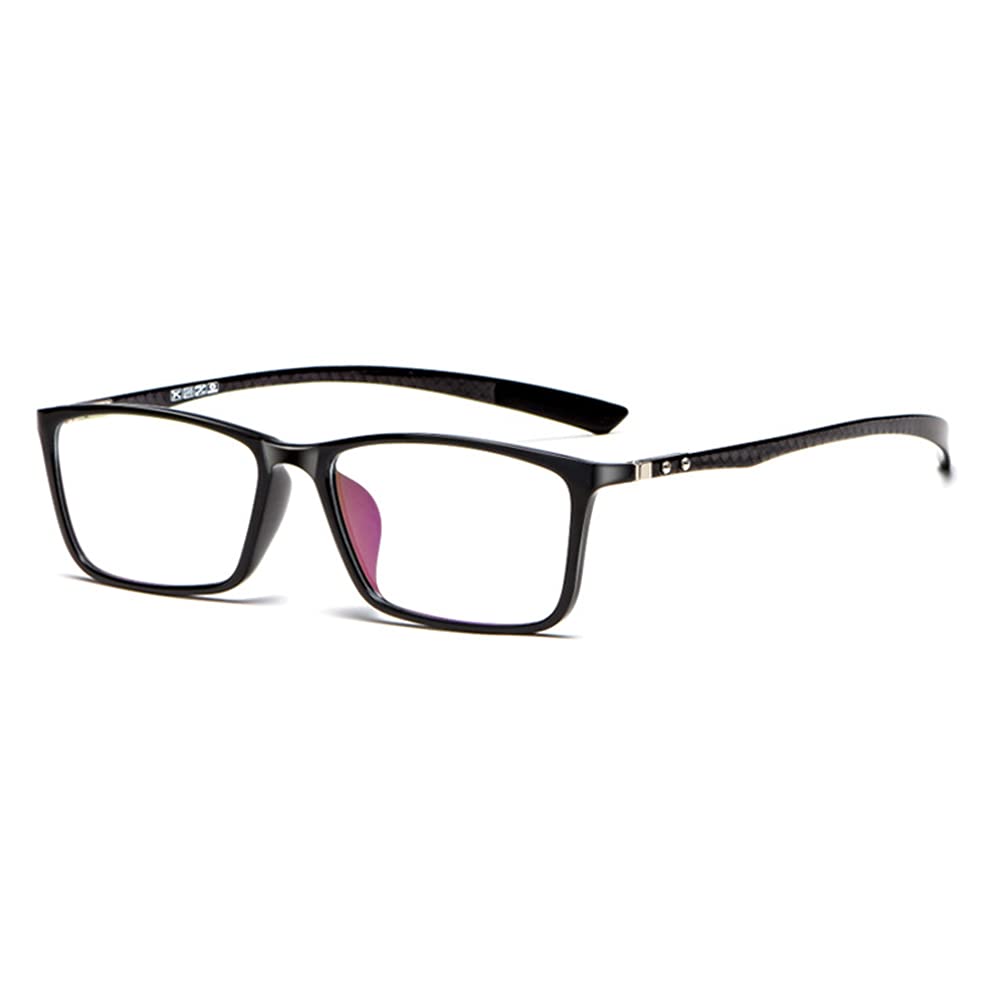 Progressive Multifocus Anti-Blue Light Reading Glasses - Classic Rectangular TR Frame Eyeglasses for Computer Work, Reading & Screen Time Protection
