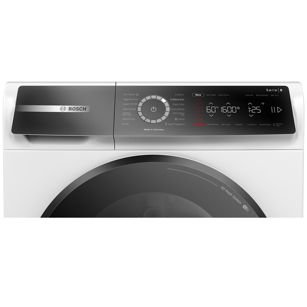 Bosch Series 8 10kg Front Load Washing Machine WGB25600AU - Energy Efficient, Quiet Operation for Large Families & Laundry Rooms | Perfect for Apartments, Homes & Shared Spaces