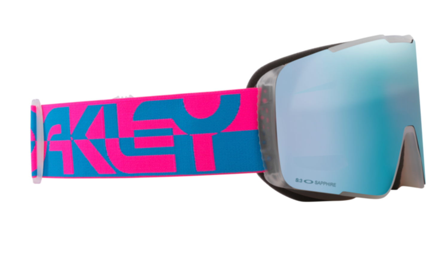 Oakley Line Miner Pro L Ski Goggles - Blue Pink Duality with Prizm Sapphire Iridium & Snow Iced Iridium Lenses - Perfect for Snowboarding, Skiing & Winter Sports