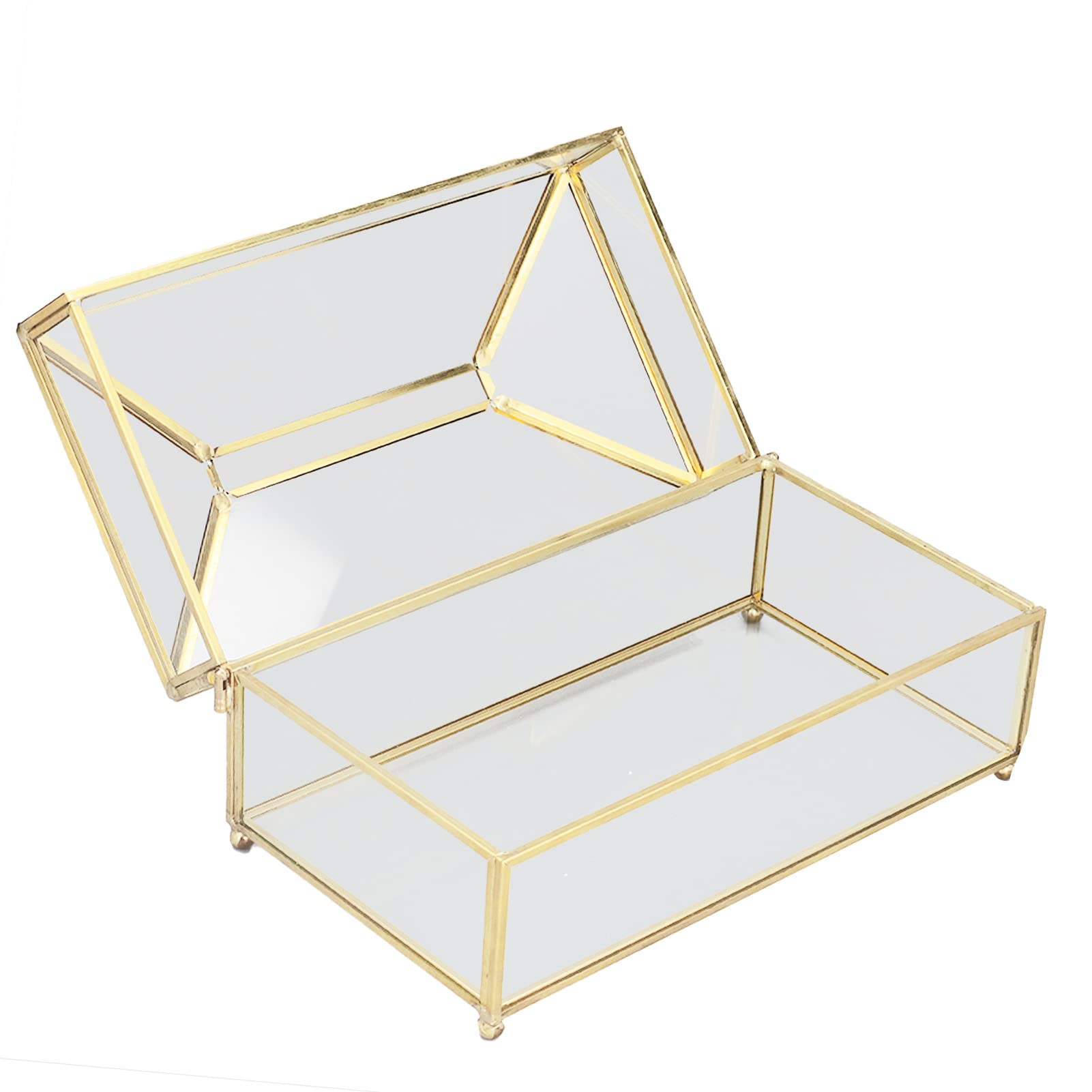 Elegant Clear Glass Tissue Box Holder - Rectangular Decorative Napkin Storage Box for Facial Tissues | Perfect for Living Room, Bedroom & Bathroom Organization