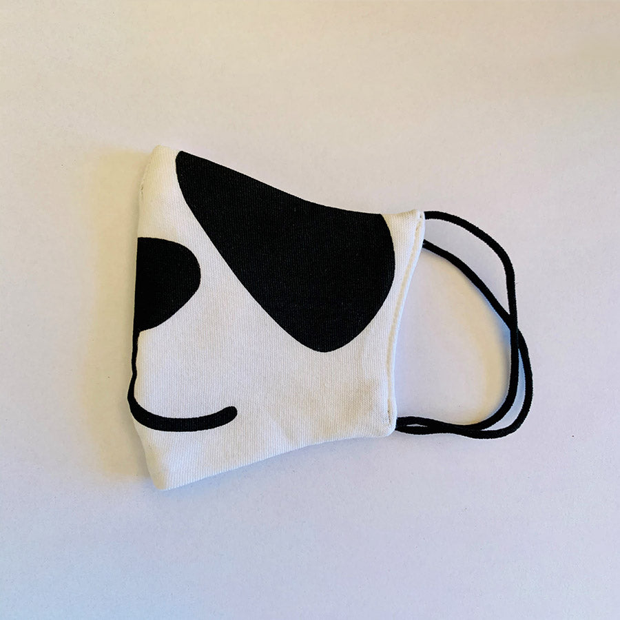 3-Ply Reusable Washable Cloth Face Mask for Kids - Cute Panda Design - Breathable & Comfortable for School, Travel & Outdoor Activities