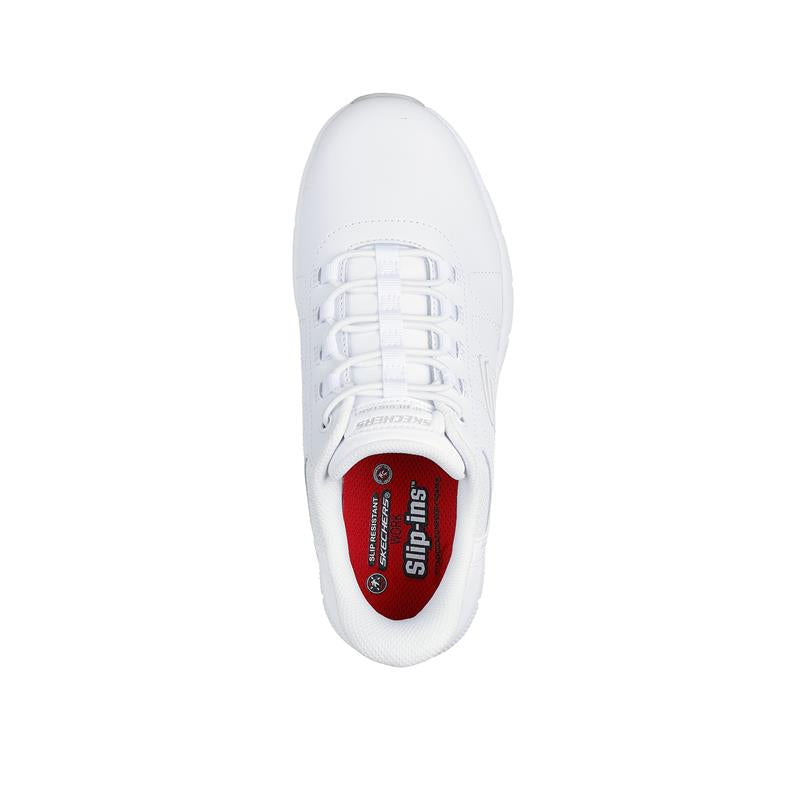 SLIP INS: NAMPA 108218/WHT - Comfortable Women's Slip-On Shoes for Casual Wear, Work & Everyday Use