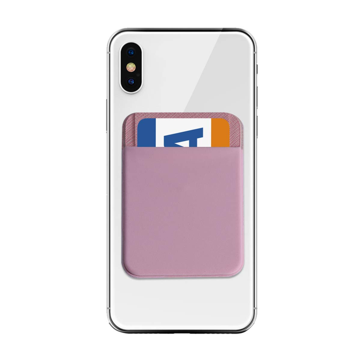 2 Pack Adhesive Phone Wallet - Slim Card Holder for iPhone, Samsung & Smartphones - Stick-on Wallet for Cash, Cards & ID - Perfect for Travel, Gym & Everyday Use