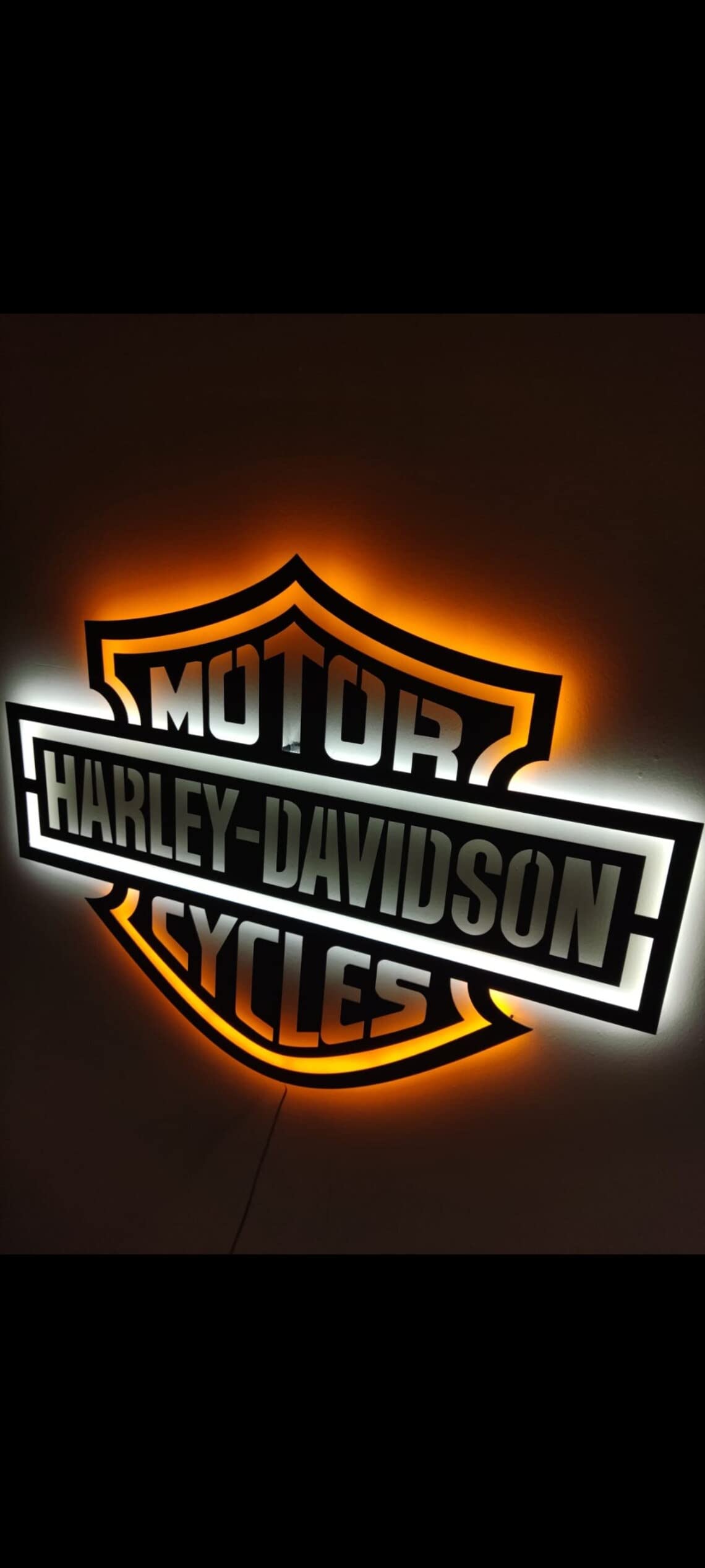 Harley Davidson LED Sign - 100% Durable Metal Wall Art, Perfect for Motorcycle Enthusiasts - 27.5