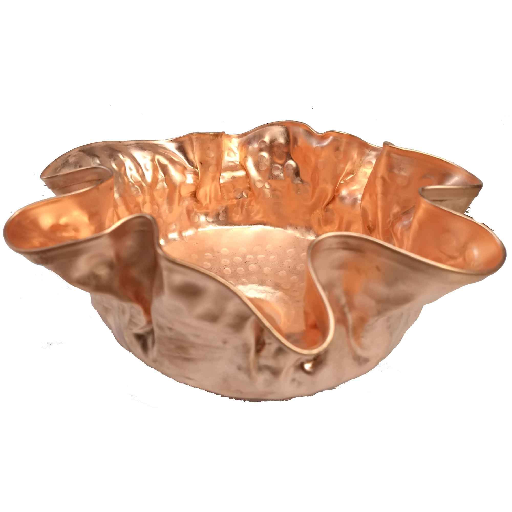Luxury Polished Copper Vessel Sink - Handcrafted Sea Shell Design Bathroom & Kitchen Sink for Vanity, Bar Prep, and Artistic Home Decor | Perfect for Modern Farmhouse, Coastal, and Boho Style Bathrooms