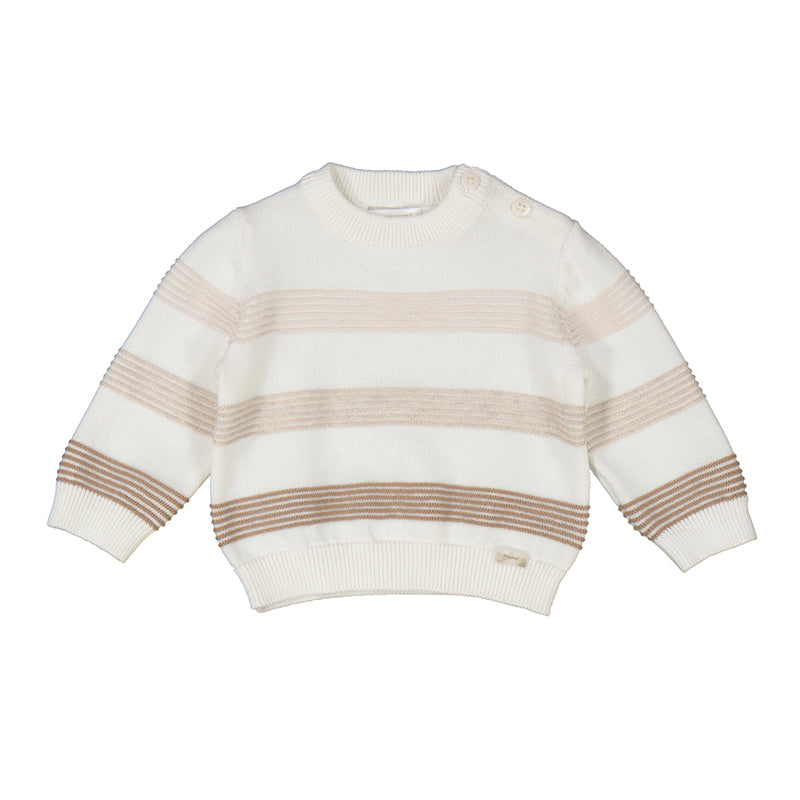 Mayoral Baby Striped Knit Sweater - Soft Cotton Pullover for Newborns & Infants - Cozy Winter Outfit for Family Photos & Playdates