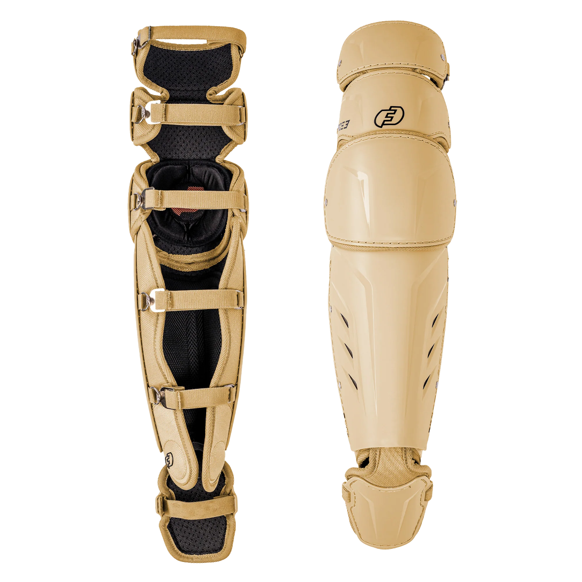 FORCE3 XS3® Pro Leg Guards for Adults - Baseball & Softball Protective Gear - Perfect for Catchers, Umpires & Players
