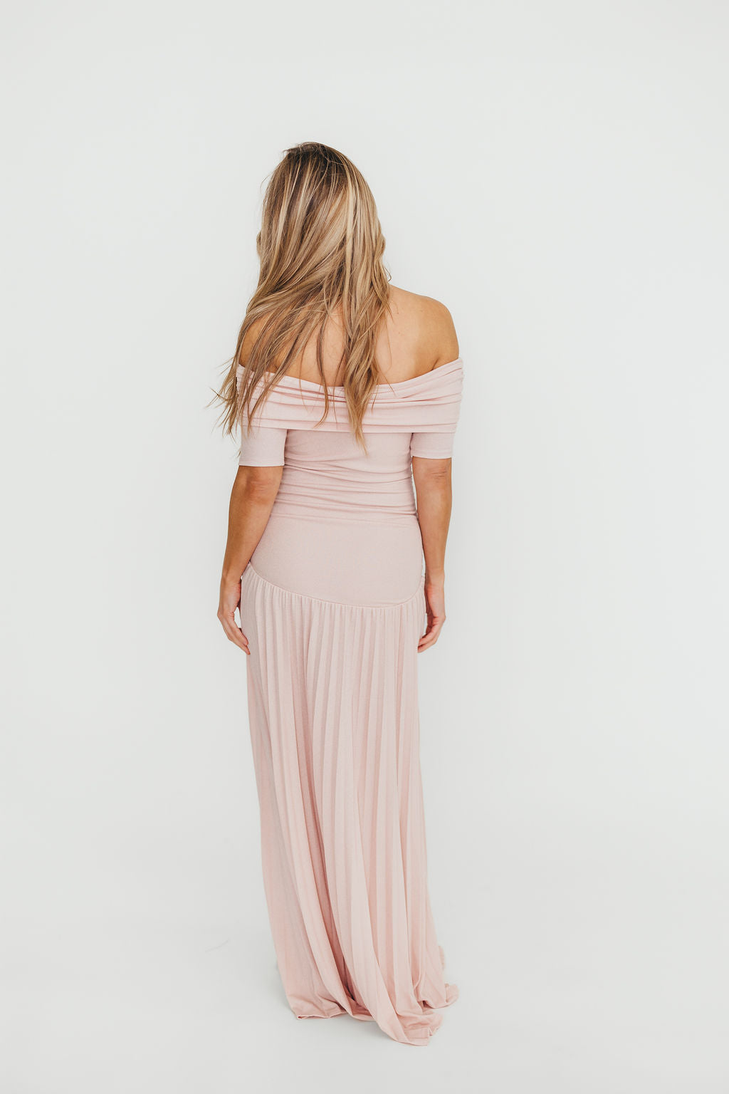 Lennox Maxi Dress for Women - Flowy Dusty Pink Long Dress for Summer, Beach, and Casual Wear | Elegant Boho Style Dress for Outdoor Events and Vacations