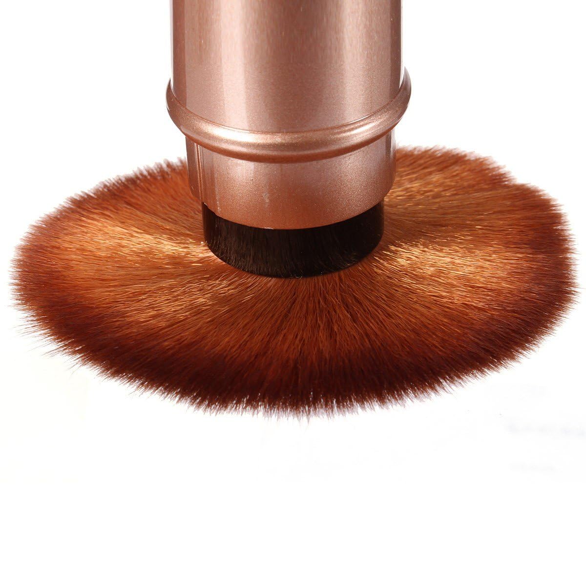 KIRA Retractable Cosmetic Brush for Powder, Blush, Concealer & Mineral Makeup - Portable Travel Brush with Cover - Perfect for On-the-Go Touch Ups & Professional Makeup Application (Pack of 1)