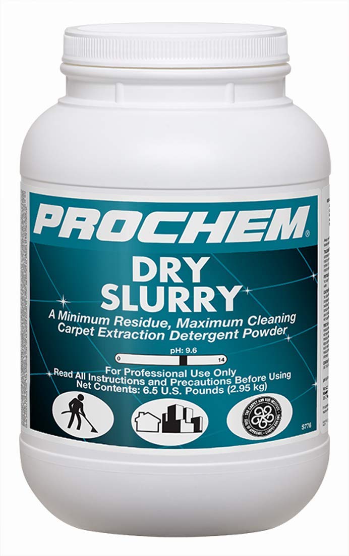 Dry Slurry Carpet Cleaning Powder - Case of 4 (6 lb Jars) | Deep Cleaning for Pet Stains, Odor Removal & High Traffic Areas