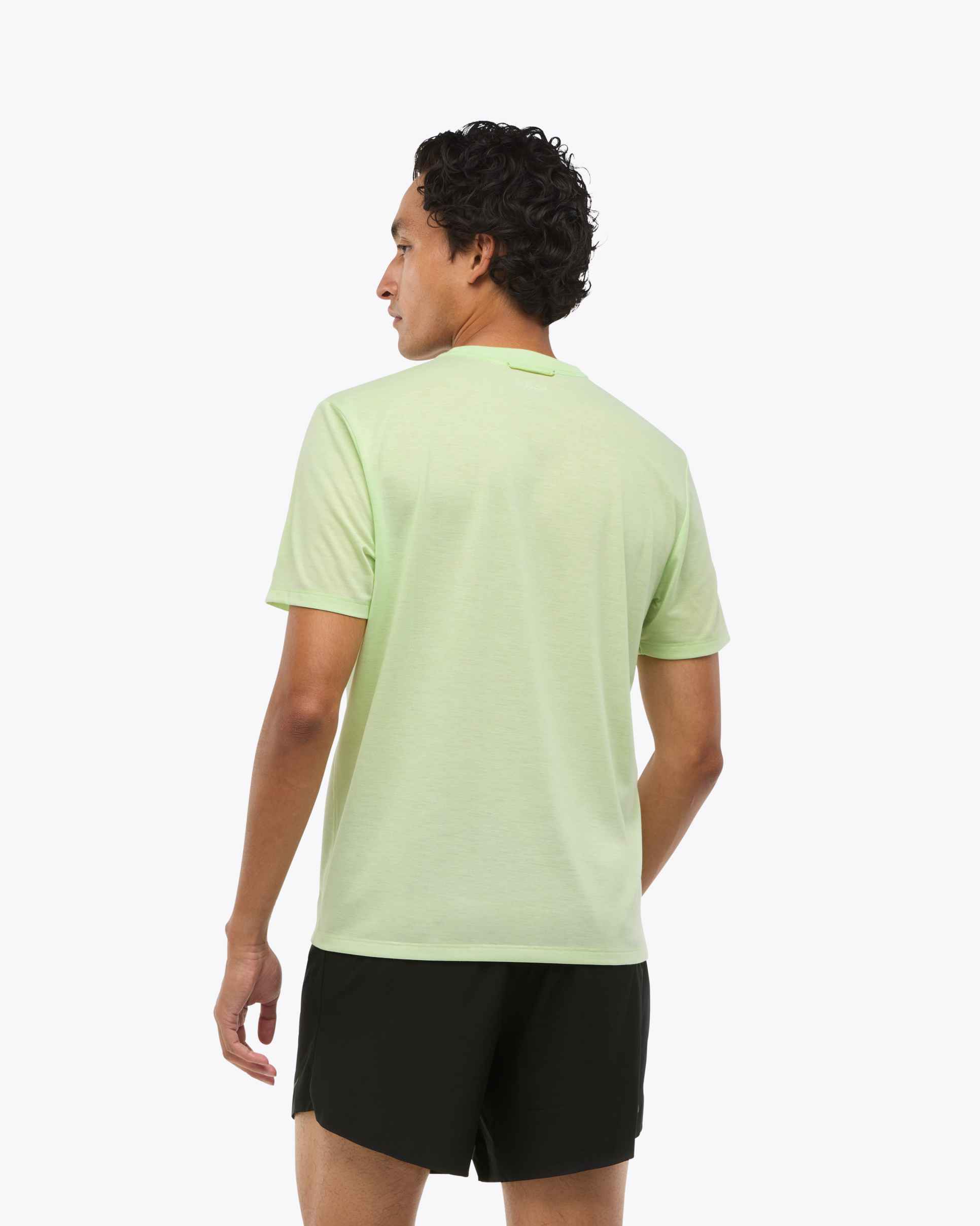 Hoka Glidetech Short Sleeve Running Shirt for Men - Lightweight Performance Top for Global Run Day & Training (1164158G GDY) - Perfect for Jogging, Gym Workouts and Outdoor Activities
