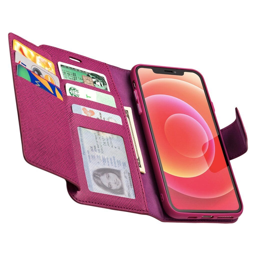 Premium Leather Wallet Case for iPhone XS Max - Slim Design with Card Slots | Perfect for Daily Use, Travel & Business (Sunset Blvd Color)