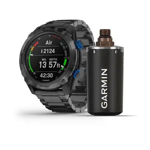 Garmin Descent Mk2i Titanium Carbon Grey DLC Dive Computer - Professional Scuba Diving & Freediving Watch with Air/Nitrox/Trimix Support for Underwater Adventures