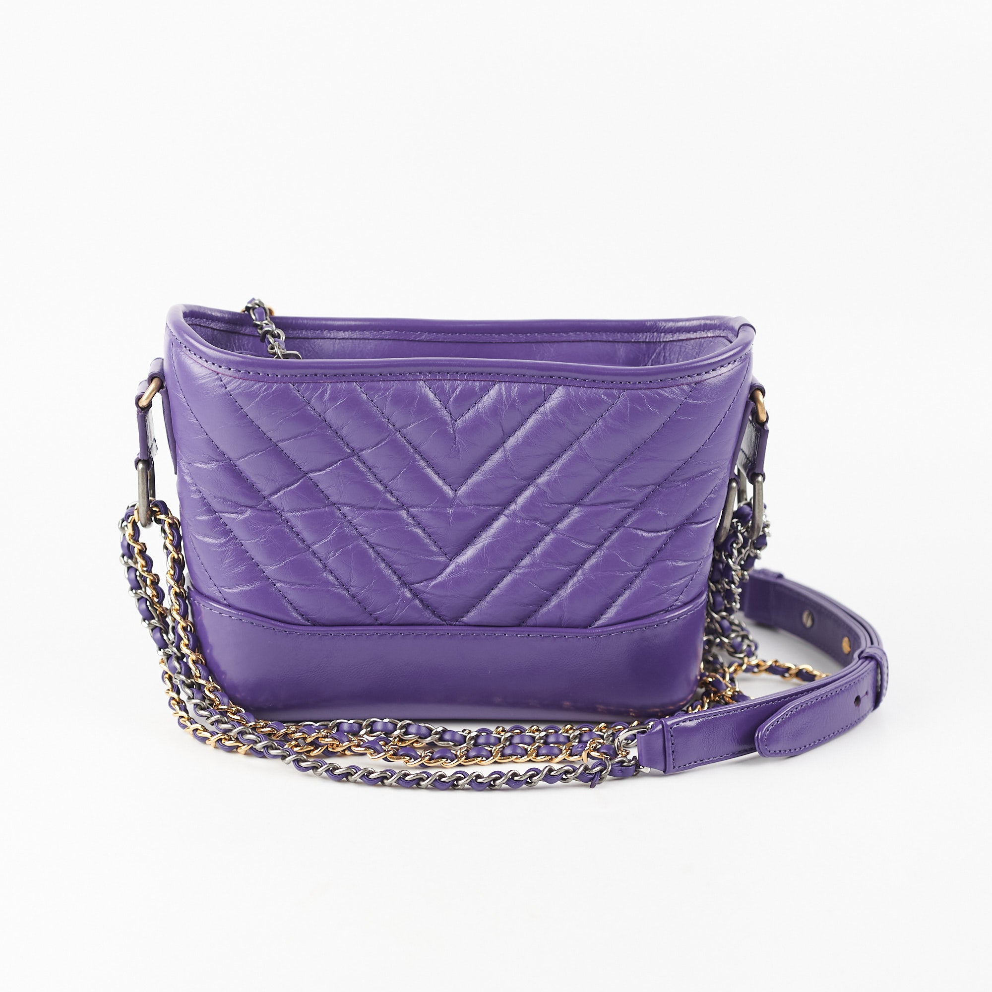 Chanel Small Gabrielle Bag in Purple - Luxury Designer Crossbody Purse for Women | Perfect for Evening Events, Parties & Special Occasions