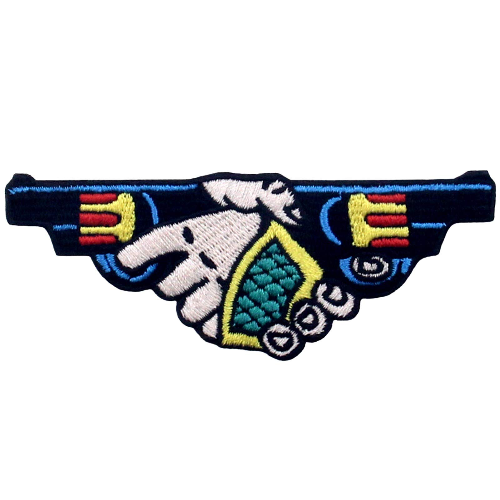 Handshake Guns Embroidered Patch - Iron On & Sew On Emblem for Jackets, Hats, Bags - Military, Biker, Tactical Style Accessory