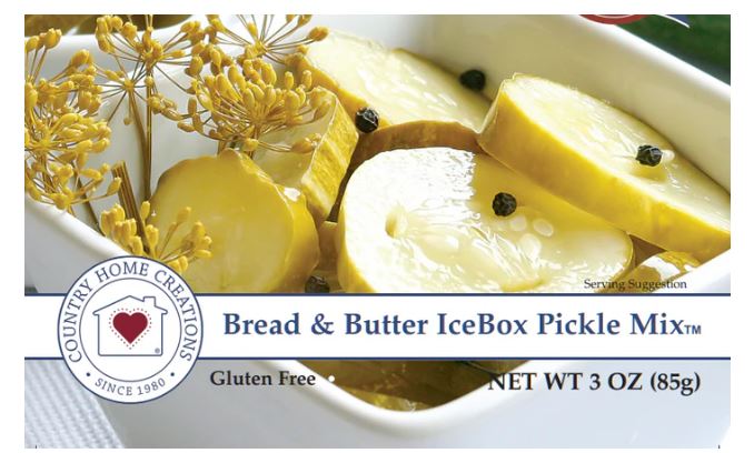 Country Home Ice Box Bread & Butter Pickle Mix - Homemade Pickling Spice Kit for Canning, Preserving & Fermenting - Perfect for Sandwiches, Burgers & Charcuterie Boards