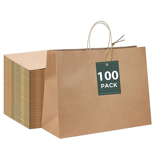 Brown 16x6x12 Inch 100Pcs