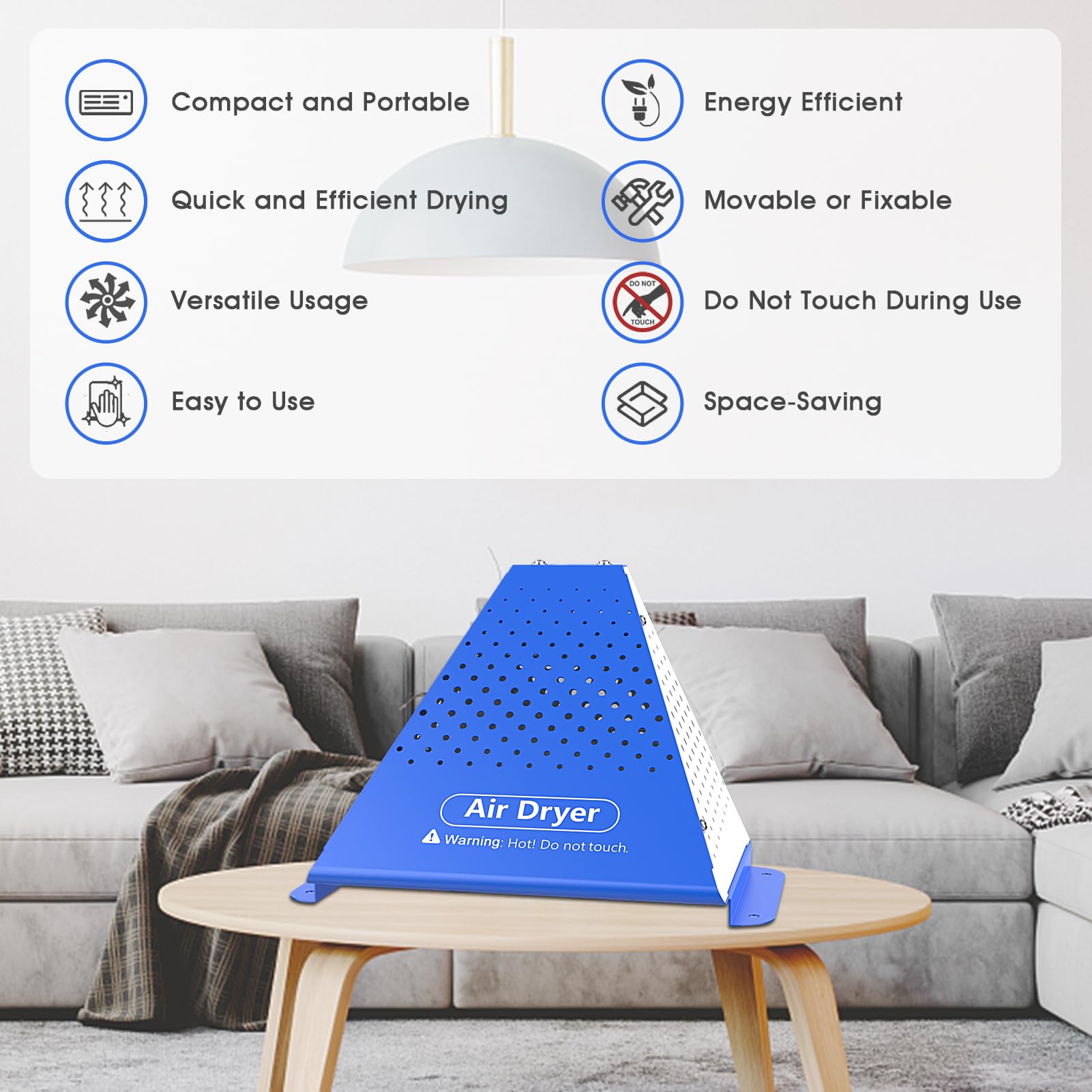 Compact & Quiet Electric Air Dehumidifier for Small Spaces - Portable Moisture Absorber for RV, Boat, Camper, Storage Room - Eliminates Dampness & Musty Odors - Ideal for Travel, Camping & Home Storage Solutions