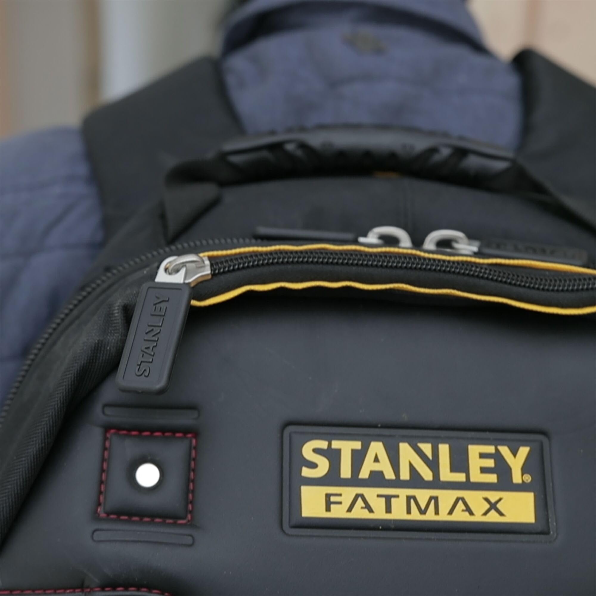 Stanley Heavy Duty Tool Backpack - Large Black Work Backpack for Construction, Tools & Equipment - Durable Storage for Job Sites, Camping & Outdoor Adventures