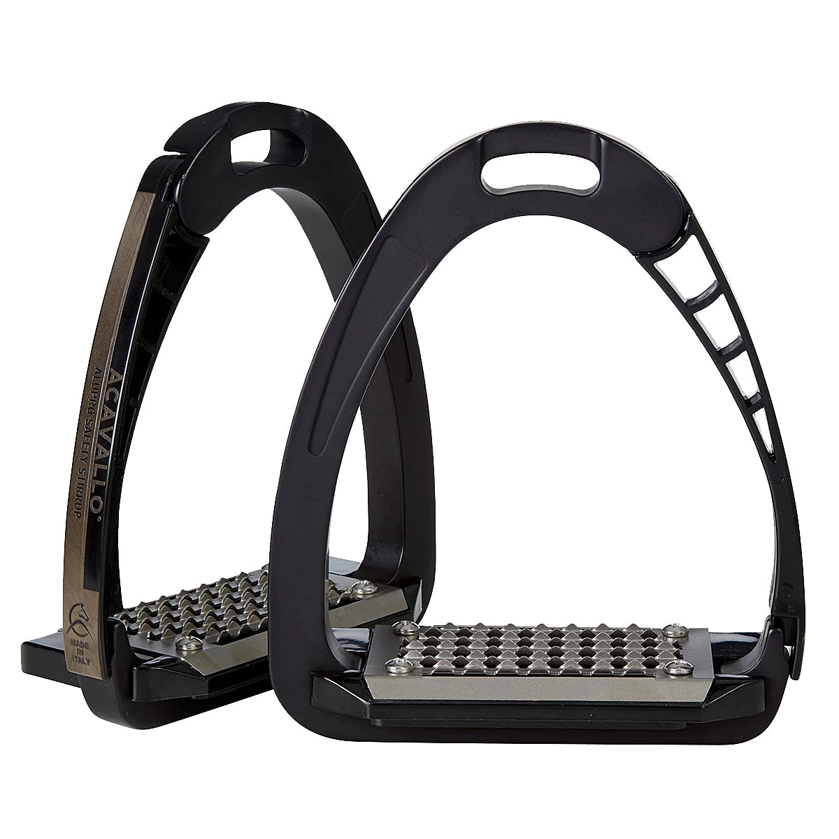 Acavallo Arena AluPro Stirrups - Lightweight Aluminum Horse Riding Stirrups for Equestrian & Show Jumping - Perfect for Training & Competitions