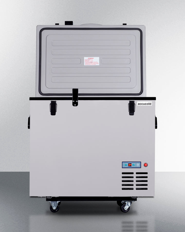 Accucold SPRF86M2 Portable Refrigerator and Freezer with Secure Lock - Perfect for Road Trips, Camping, and Outdoor Adventures