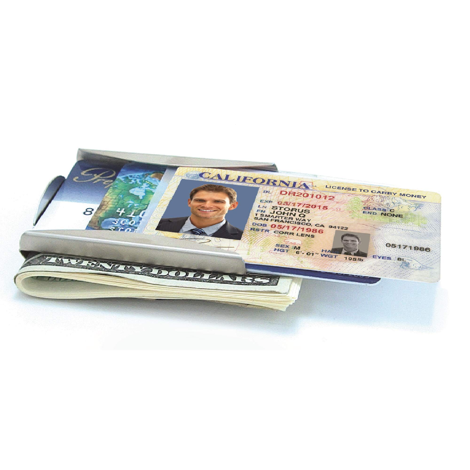 Storus Smart Money Clip Card Holder - Slim RFID Blocking Titanium Wallet for Men & Women | Perfect for Travel, Business & Everyday Carry
