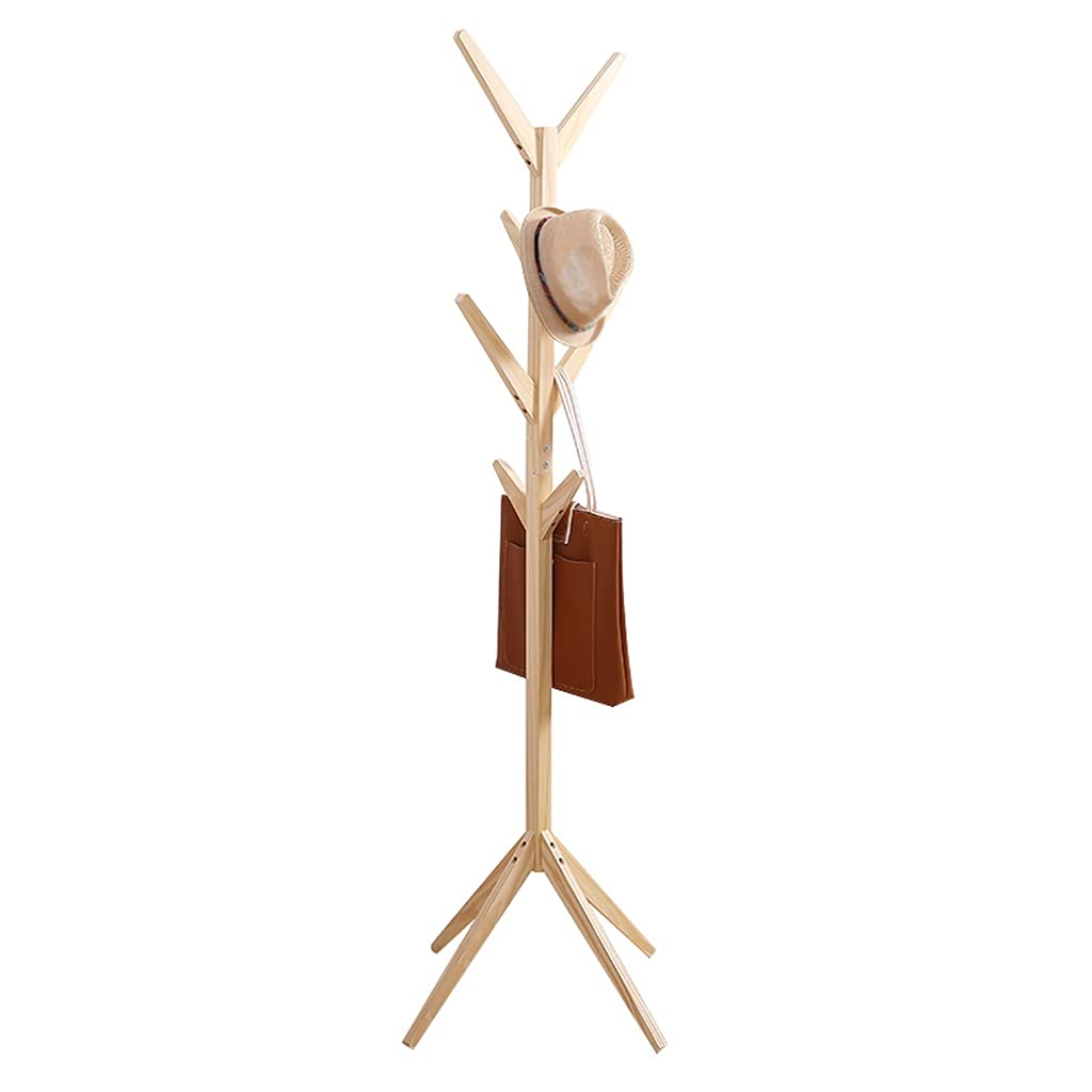 Modern Freestanding Coat Rack - TOMYEUS Floor-Standing Clothes Storage Organizer for Bedroom, Entryway & Hallway | Multifunctional Coat Stand with Hooks & Shelves | Space-Saving Home Decor (Color: A) | Perfect for Kids' Rooms, Apartments & Small Spaces