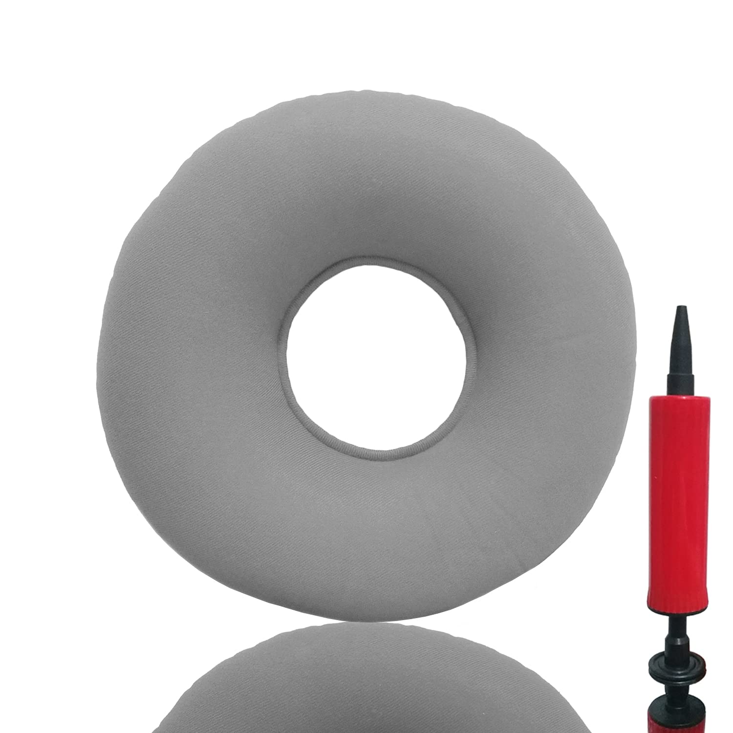 **Donut Cushion Seat for Tailbone Pain Relief - Inflatable Hemorrhoid Pillow with Pump - 15