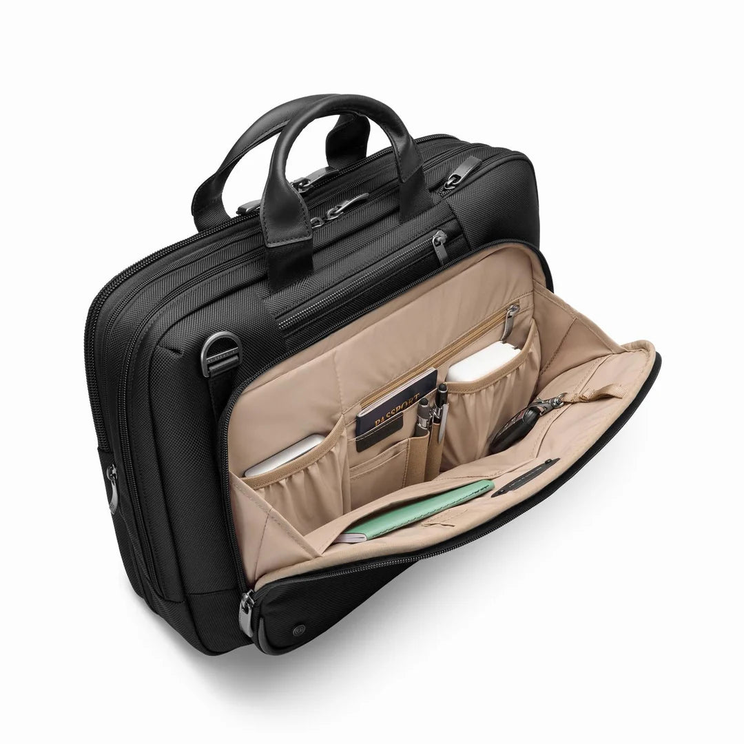 Briggs & Riley Medium Expandable Carry-On Luggage - Durable Business Travel Bag with USB Port for Laptop & Work Essentials | Perfect for Airplane & Commuter Use