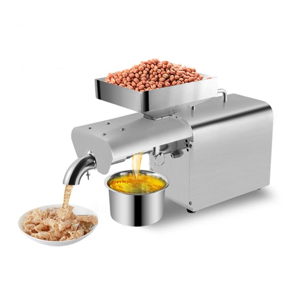 Commercial Automatic Oil Press Machine with Dual Heat Dissipation System - Cold Press for Walnuts, Peanuts, Sesame & Seeds - Perfect for Home Kitchens, Restaurants & Small Businesses