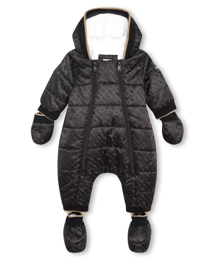 HUGO BOSS Baby Snowsuit for Boys & Girls - Waterproof Winter Snowsuit for Infants 3-6 Months - Warm & Cozy for Outdoor Winter Activities, Skiing, and Snow Play