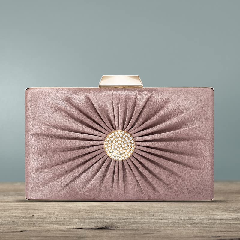 Indian Clutch Purse for Women - Handmade Evening Bag for Party & Bridal Occasions