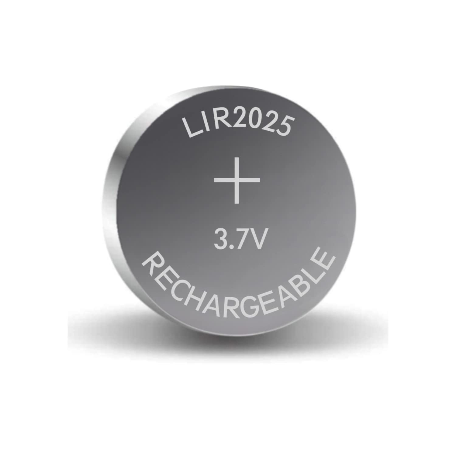 HQRP 2-Pack LIR2025 3.7V Lithium-Ion Rechargeable Coin Battery - Compatible with LIR2025H, LIR-2025, LIR2O25 - Perfect for Key Fobs, Watches, and Small Electronics