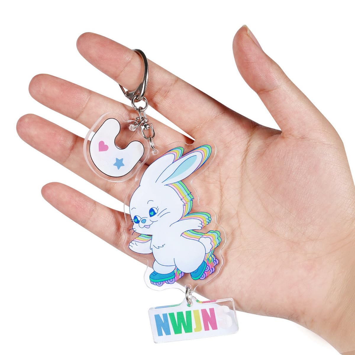 NewJeans Bunny Keychain - Cute Kpop Merch Keyring Pendant for Bags, Backpacks & Keys | Official NewJeans Merchandise Gift for Fans