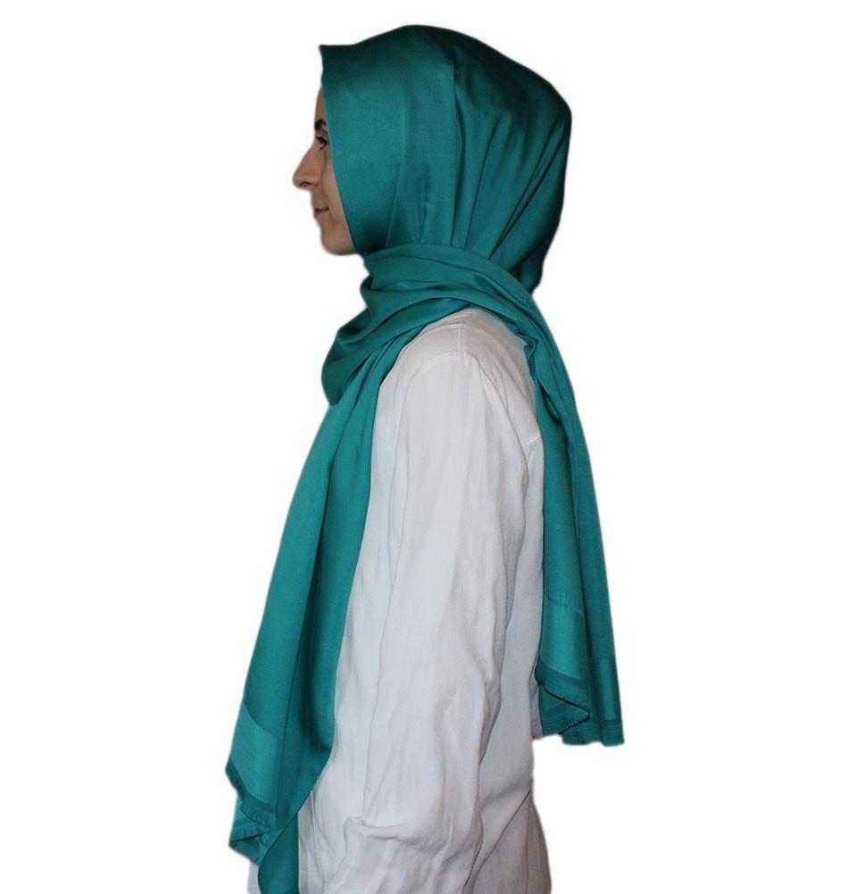 Aker Solid Shawl 1002SLK 954 Sea Green - Lightweight Womens Wrap Scarf for Casual Outfits, Office Wear & Evening Dresses