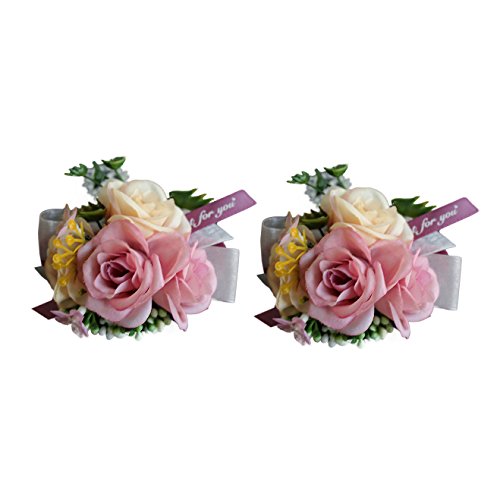 Purple Wrist Corsage X2