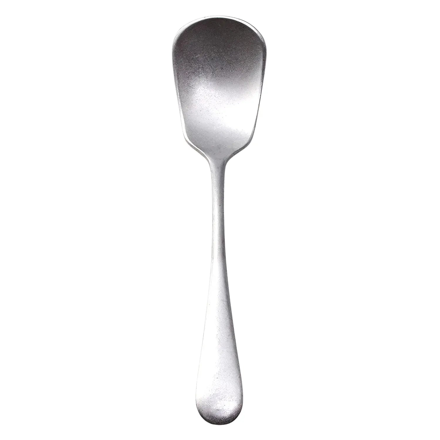 Vintage Old English Stainless Steel Ice Cream Spoon - Elegant Dessert Spoon for Ice Cream, Sundaes, Parfaits & Tea Parties - Durable 18/8 Stainless Steel Utensil