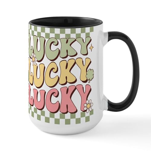 White/Black Inside - St Patrick'S Day Lucky Mugs