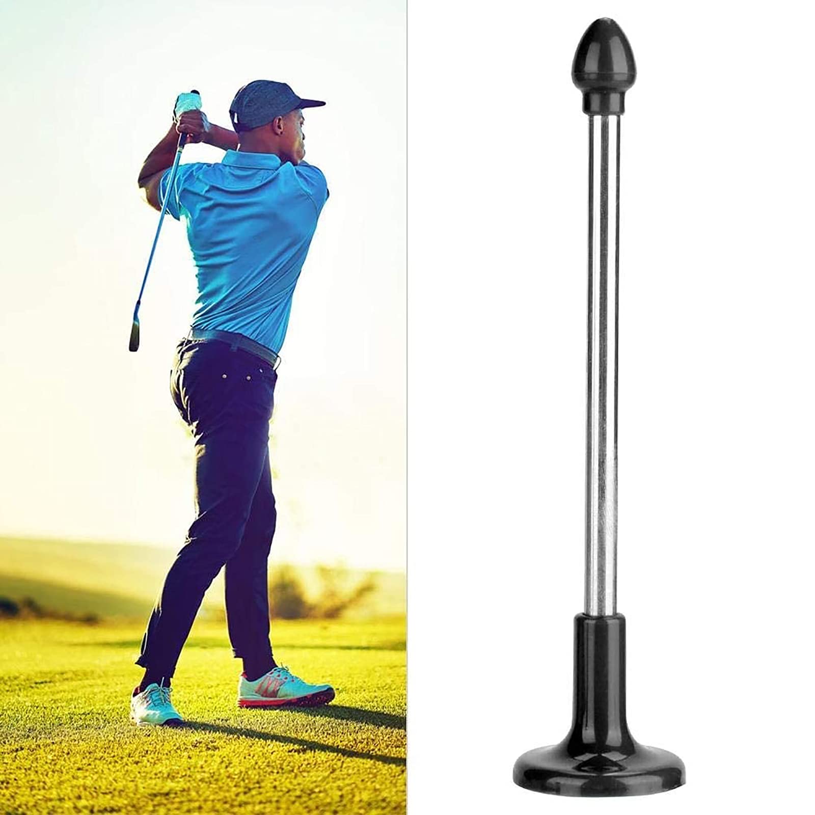 Magnetic Golf Alignment Sticks - Golf Club Training Aids for Swing Alignment & Shot Visualization | Perfect for Driving Range Practice & On-Course Improvement
