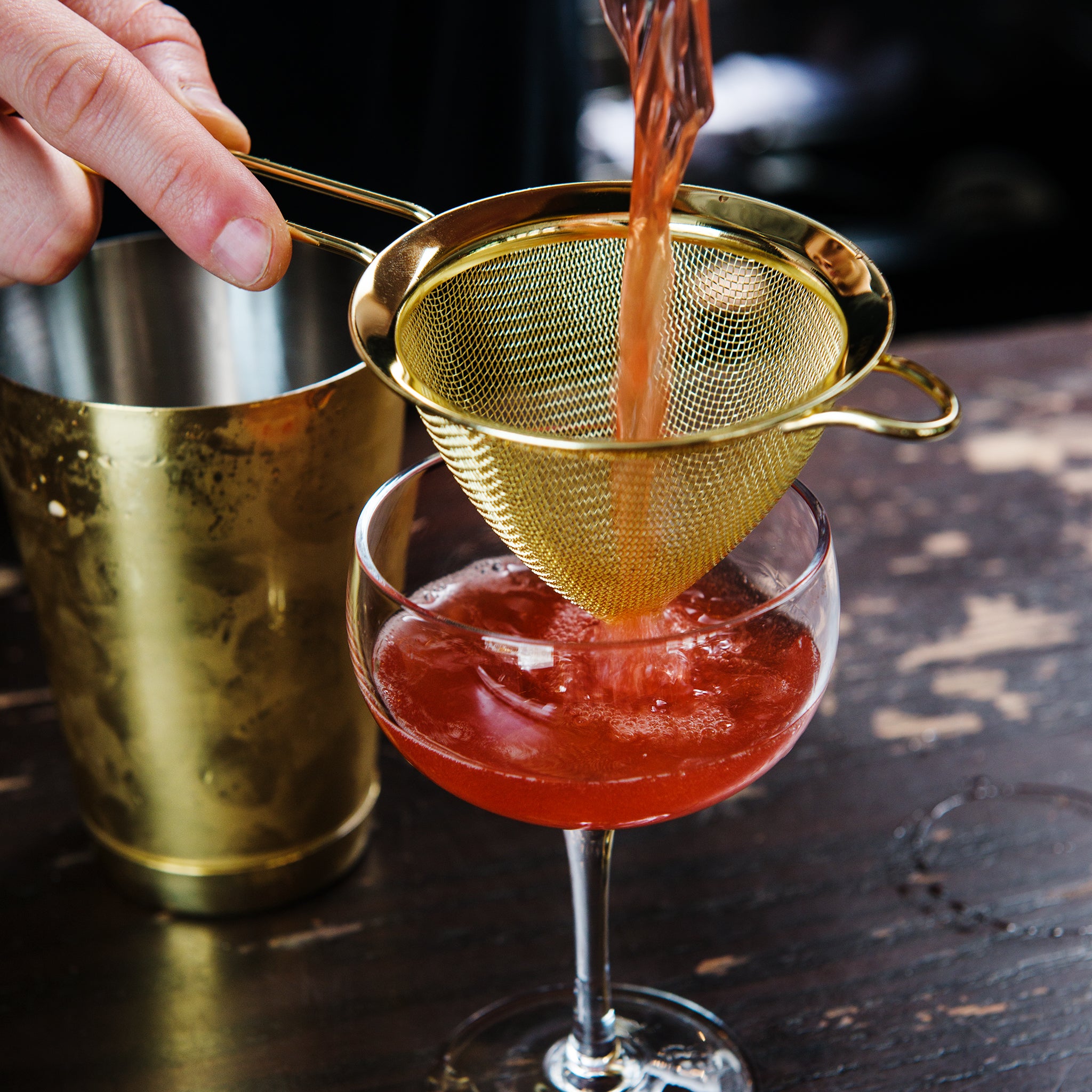 Premium COCO™ Mesh Strainer Cone - Gold Plated Filter for Coffee, Tea & Herbal Infusions - Perfect for Home Brewing & Barista Use