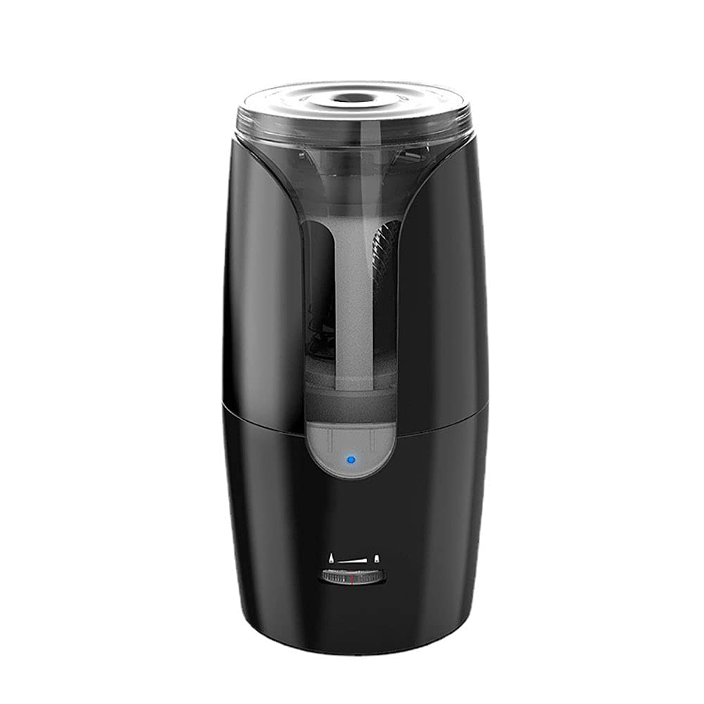 AYDFN Electric Pencil Sharpener - Battery Operated, Cordless & Automatic - Safe for Kids - Perfect for School, Home, Office & Classroom Use (Black) | Ideal for Homework, Art Projects & Office Supplies Organization