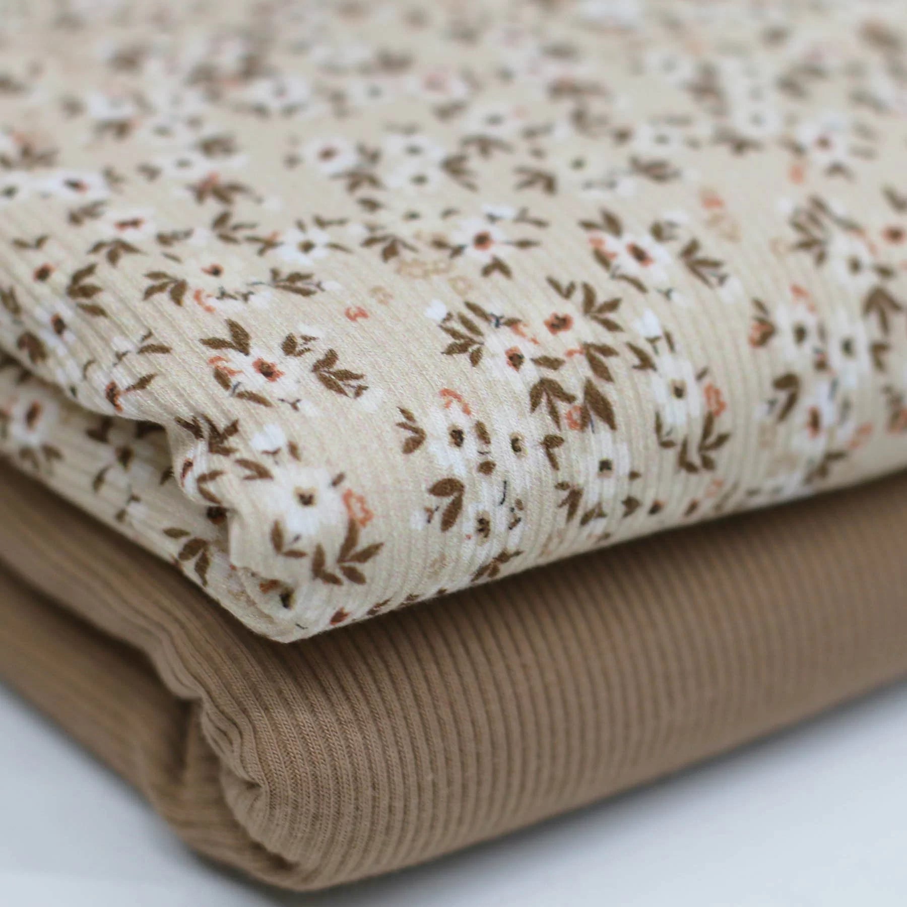 Flowerbomb Beige Ribbed Knit Sweater - Women's Casual Pullover for Fall & Winter | Cozy Office Wear & Weekend Outfits