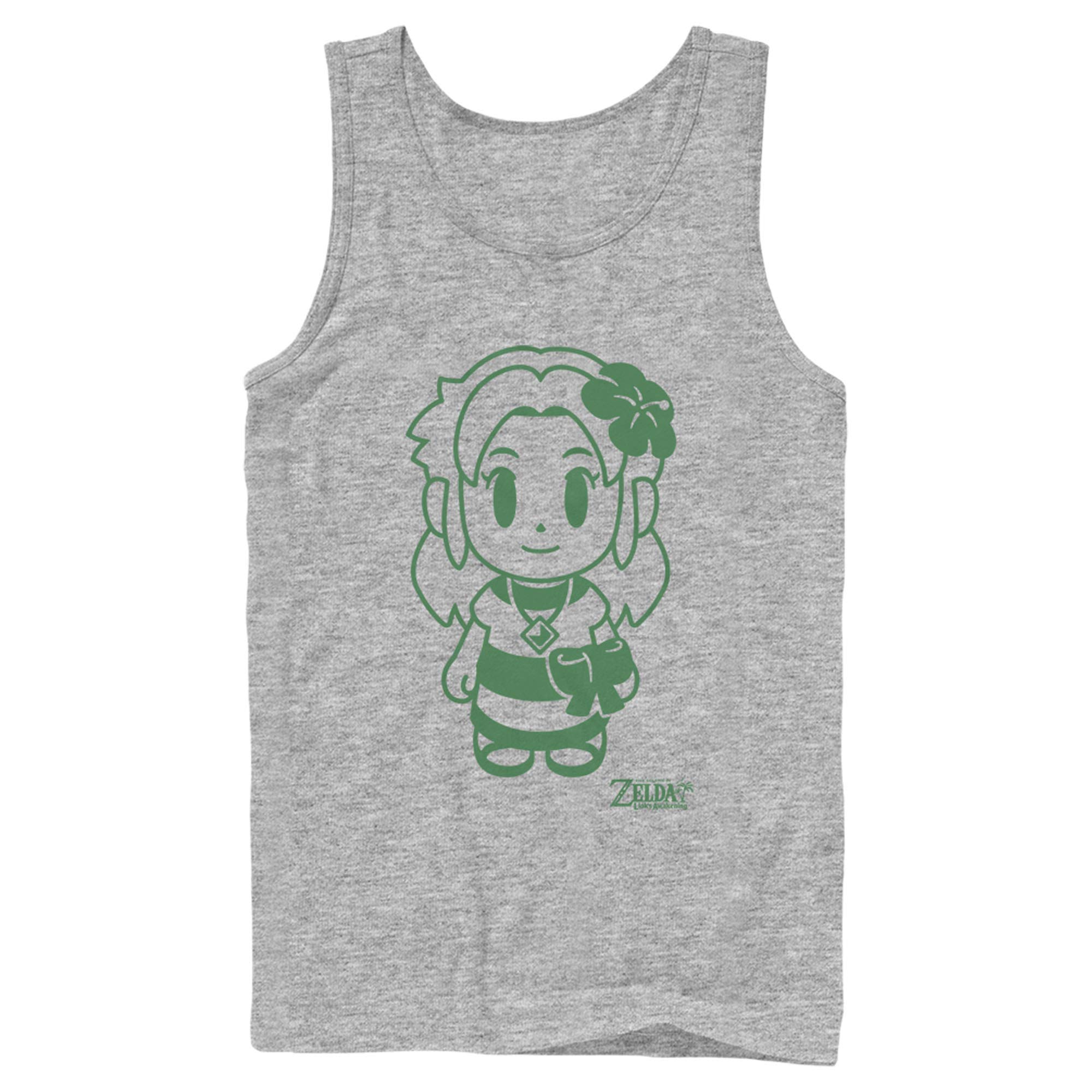 Men's Nintendo Legend of Zelda Link's Awakening Graphic Tank Top - Cool Marin Avatar Design for Gaming Fans & Casual Wear - Perfect for Cosplay, Conventions & Everyday Style