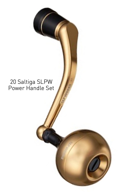 Daiwa Saltiga 20 SLPW 95mm Power Handle Set in Gold - Upgrade Your Saltwater Fishing Reel for Big Game Fishing