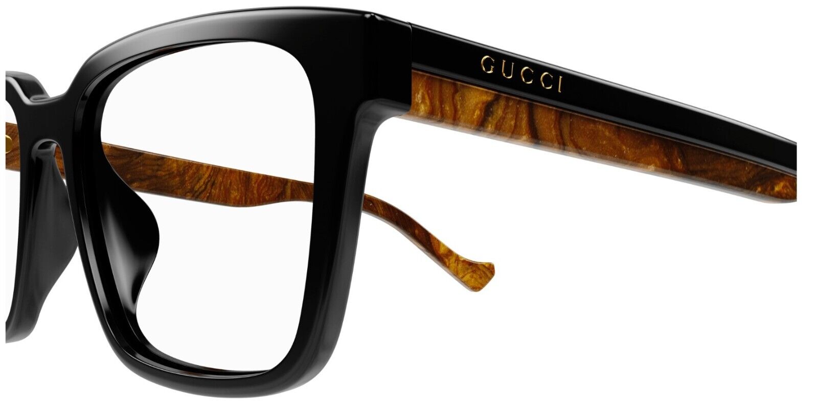 Gucci GG1306OA 001 Black Rectangular Men's Eyeglasses - Premium Designer Sunglasses for Men | Perfect for Business, Driving & Everyday Wear