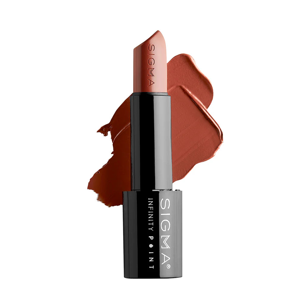 Sigma Beauty Infinity Point Lipstick - Long-Lasting Matte Lip Color, Hydrating & Smudge-Proof - Perfect for Everyday Wear, Date Night & Special Occasions