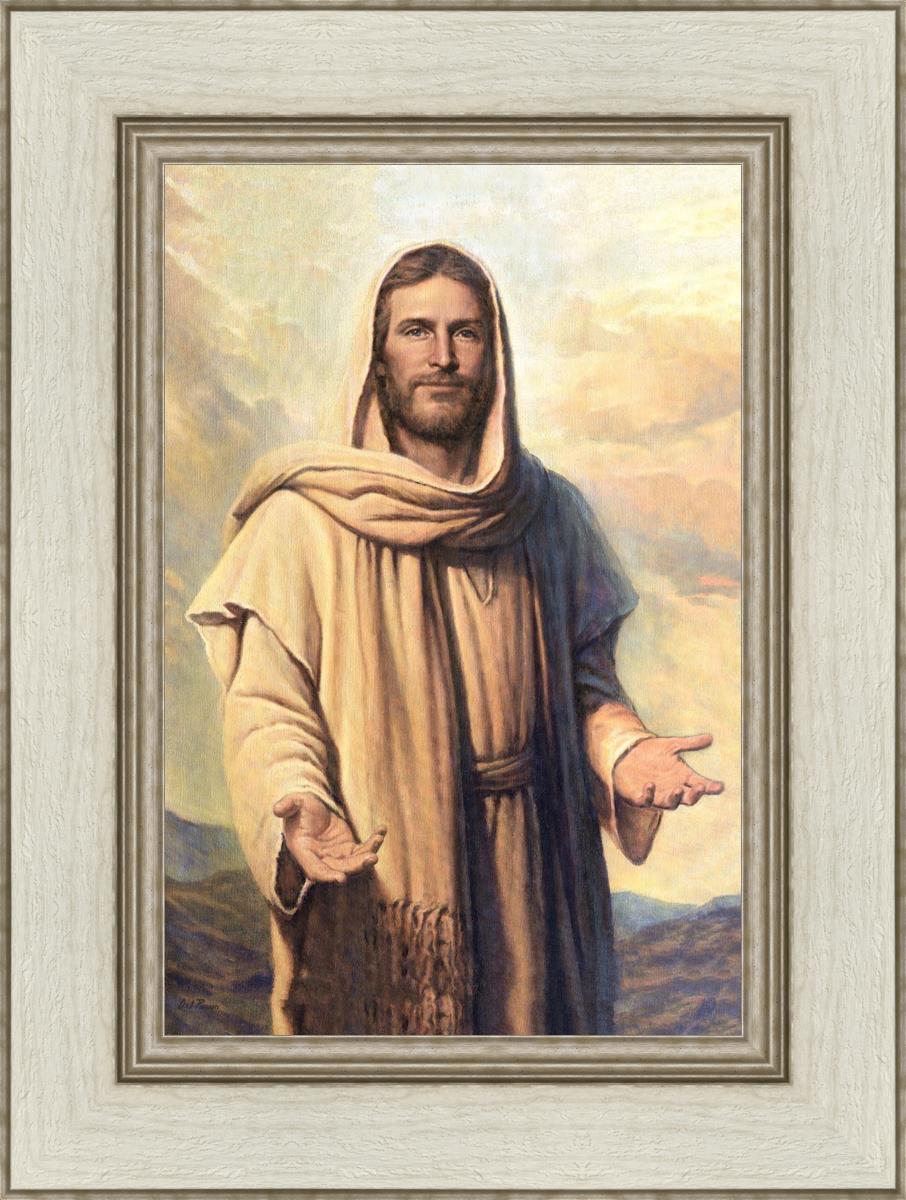 Abide With Me by Del Parson - Inspirational Christian Wall Art for Home & Church Decor - Perfect for Living Rooms, Bedrooms & Worship Spaces
