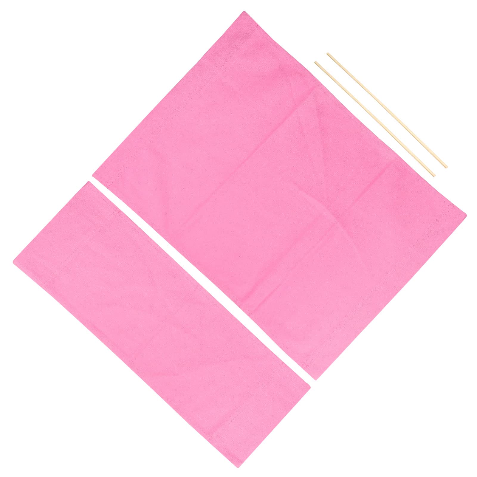 PATIKIL Director Chair Accessories Set - Pink Makeup Artist Chair Canvas Replacement Kit with 2 Round Sticks for Salon, Photography Studio & Home Beauty Station