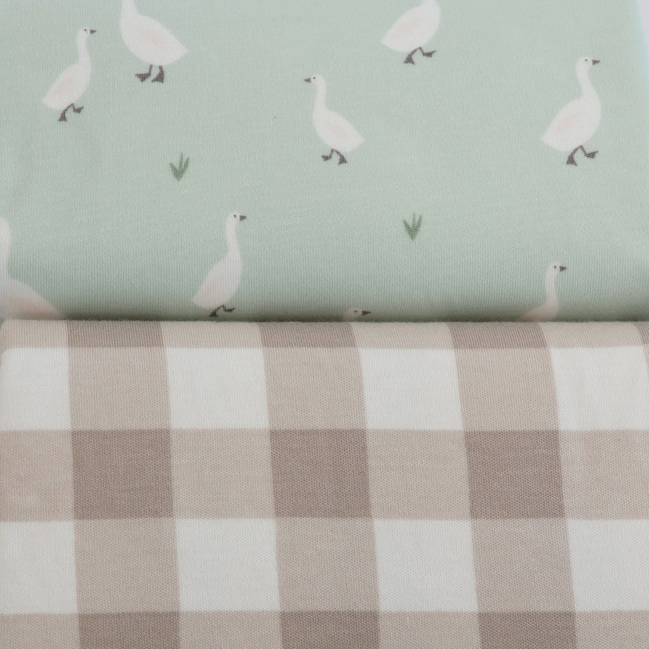 Waterproof Changing Pad Covers 2-Pack - Olive & Taupe Colors for Baby Nursery, Diaper Changing Station & On-the-Go Use